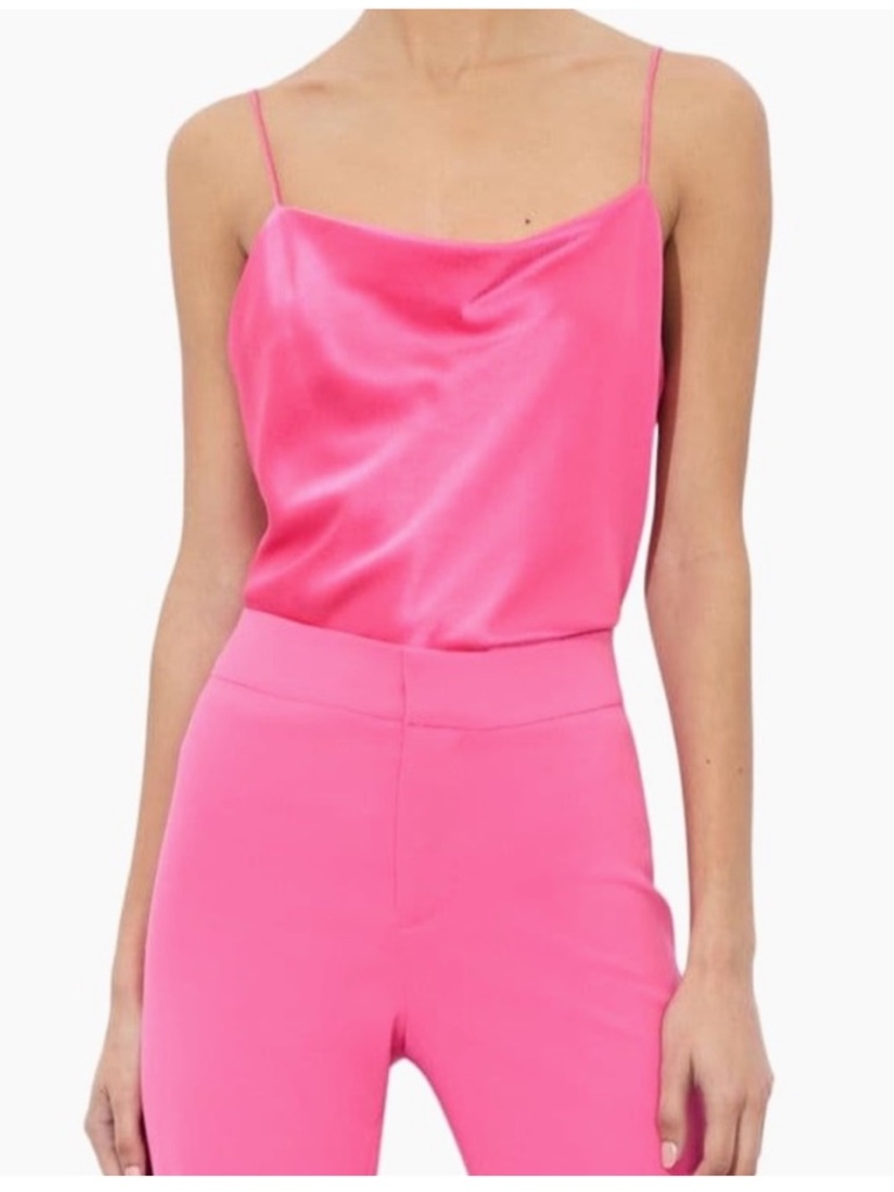 Alice + Olivia Hot Pink Harmon Tank